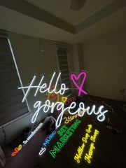 Hello Gorgeous Neon Sign