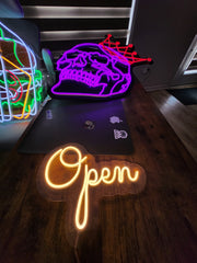 Open Neon Sign