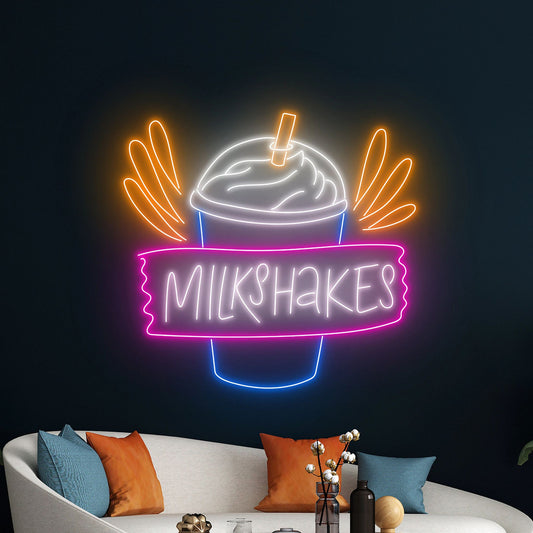 Milkshakes Neon Sign